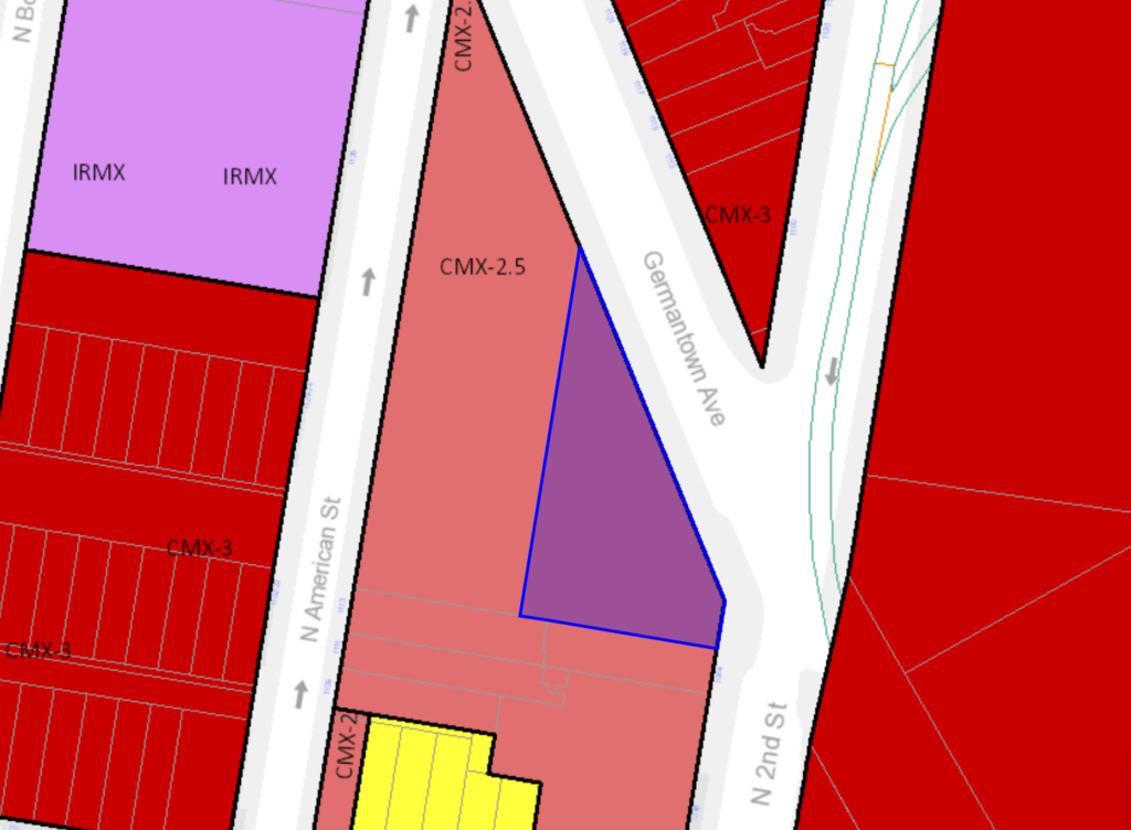 1102 Germantown Ave. Zoning Map