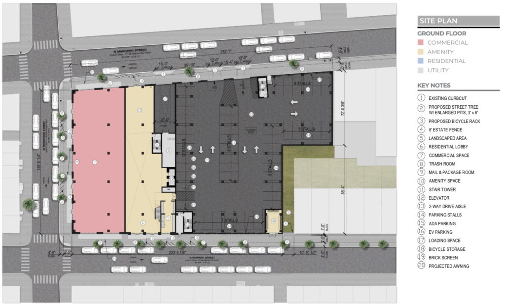 1300 N. Howard St. floor plan