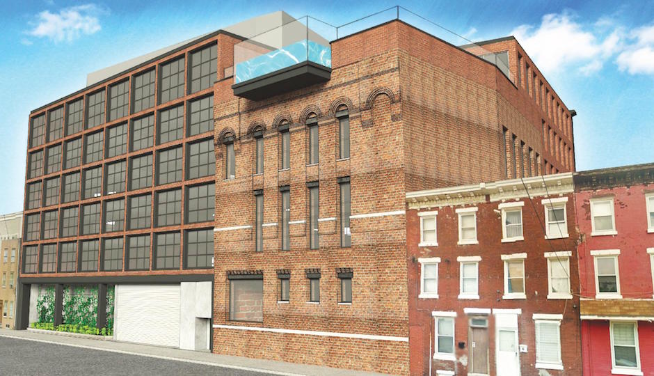 Fishtown Hotel Leopard St Pool Rendering