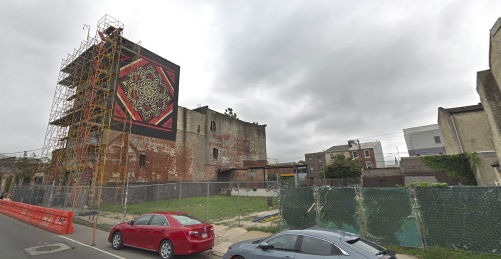 Fishtown Hotel Shepard Fairey Mural Lotus Diamond