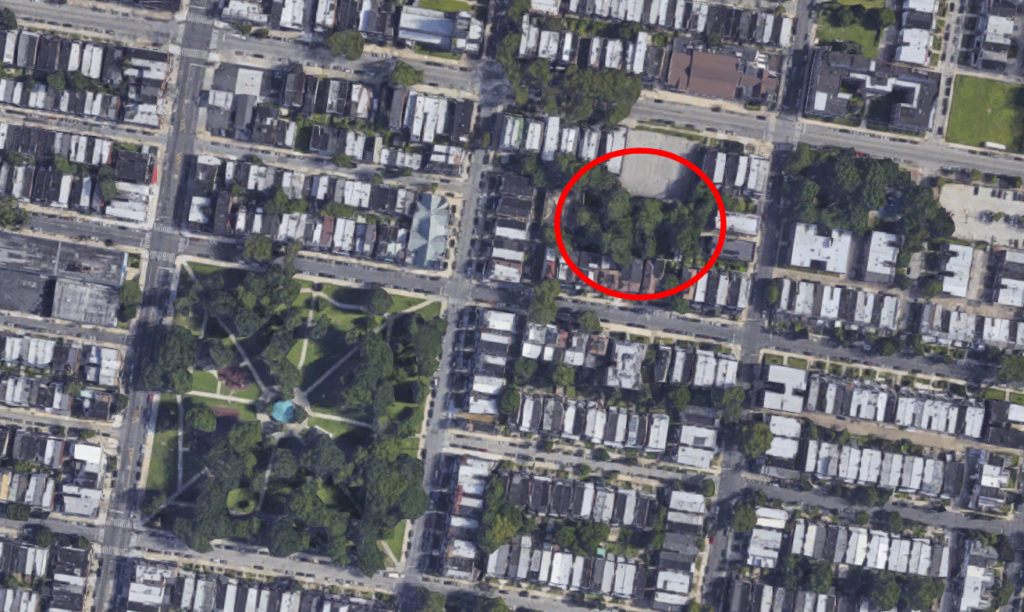 Malcolm X Park Aerial Flag Lot
