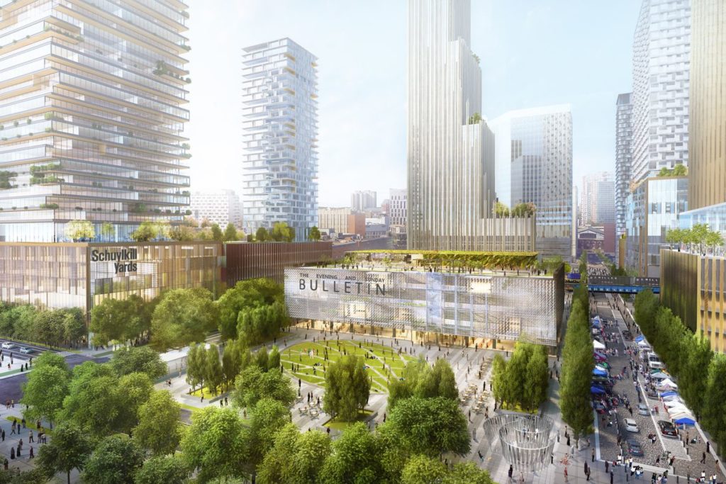 Schuylkill Yards and Drexel Square Rendering