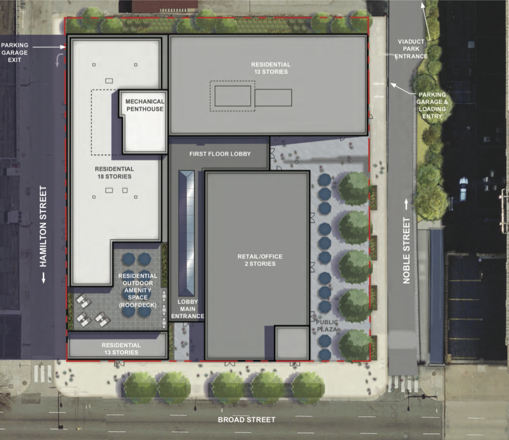 Toll Brothers Broad St layout