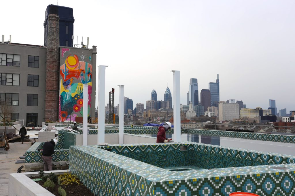 The rooftop at The Poplar