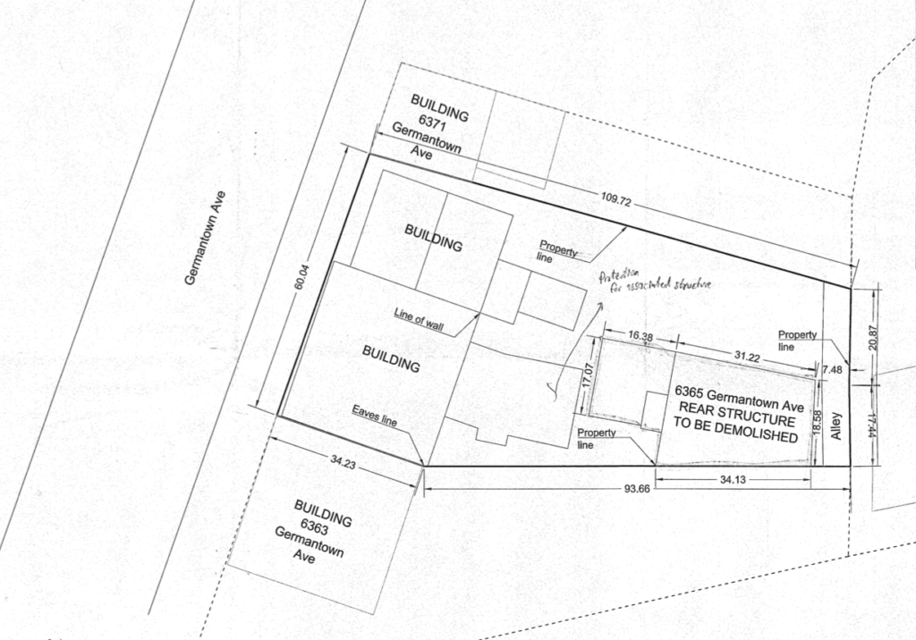 6365-69 Germantown Ave. demolition