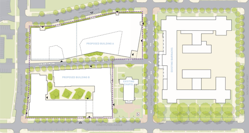 1200 Normandy Place site plan