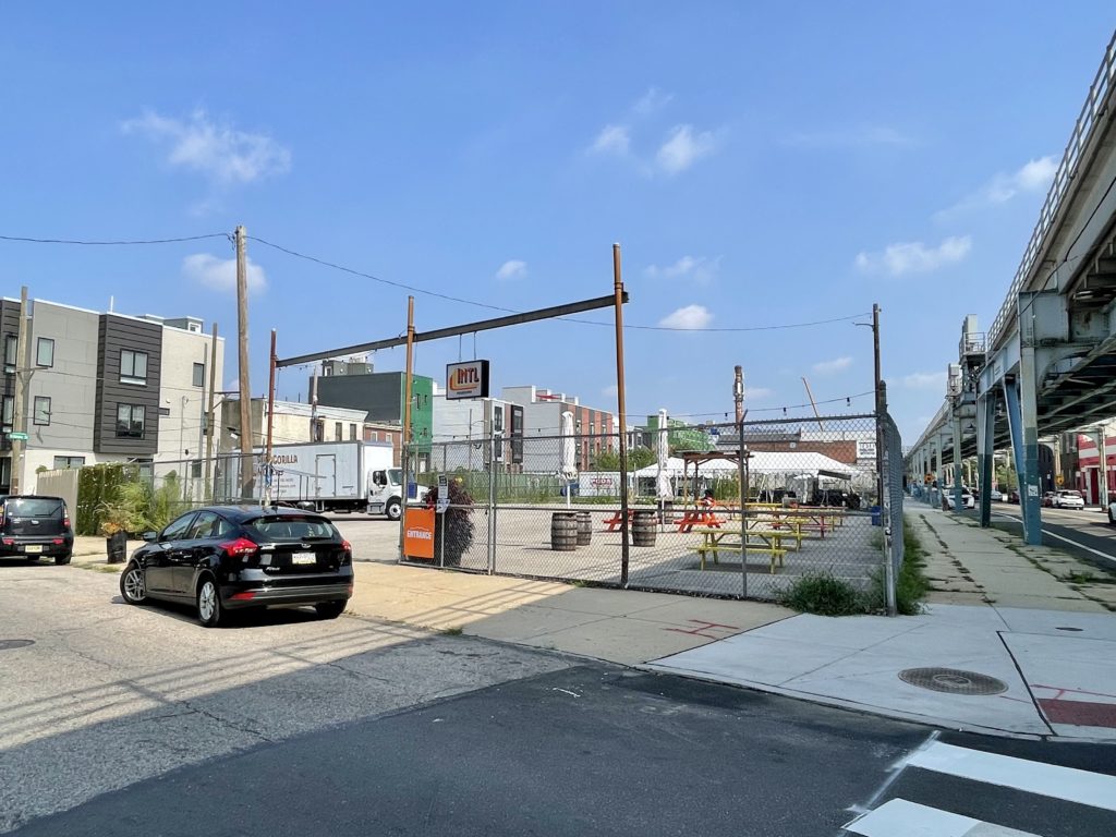 international bar outdoor dining area