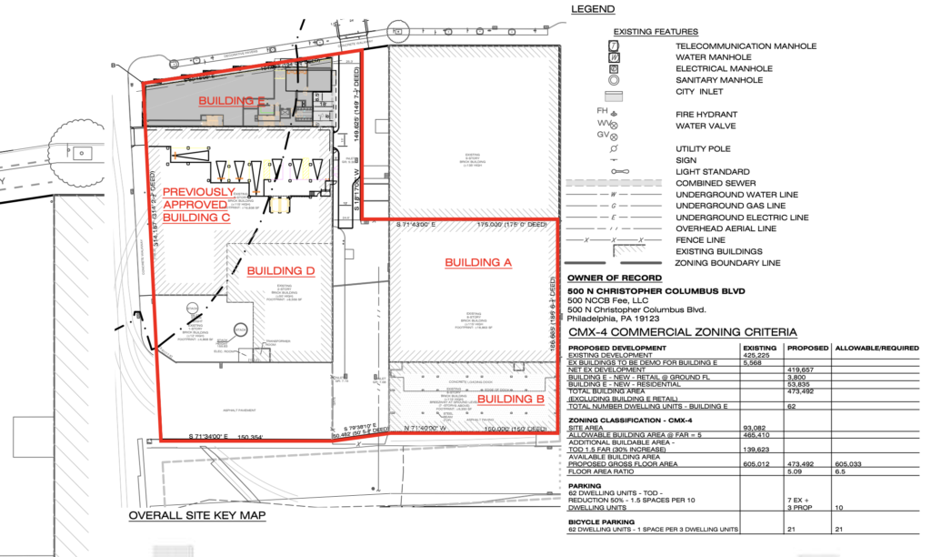 500 North Christopher Columbus Site Map