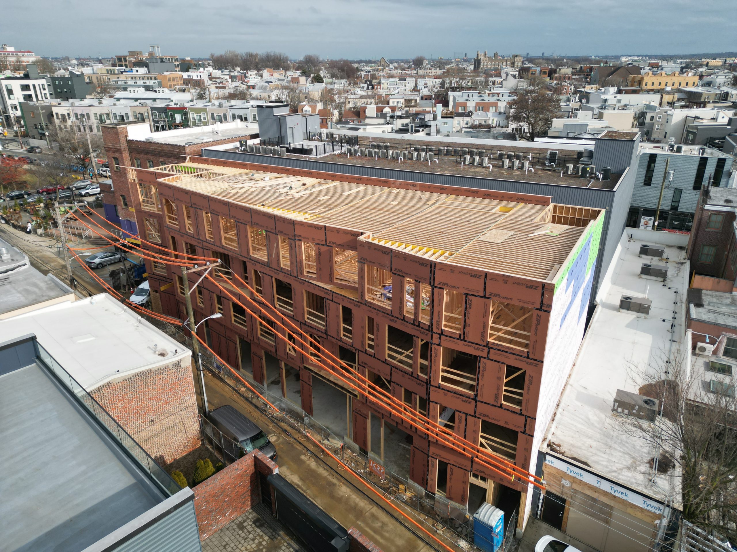 20-Unit, Mixed-Use Building Under Construction In Fishtown - Rising ...